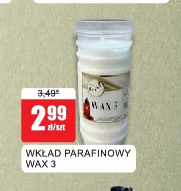 Wkład parafinowy Wax 3 promocja w Bingo