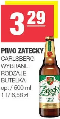 Piwo żatecky jasne wybrane rodzaje promocja w SPAR