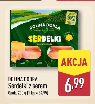 Serdelki z serem Dolina Dobra promocja w Aldi
