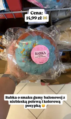 Babka o smaku gumy balonowej promocja w Dino