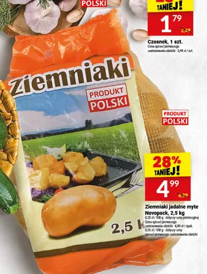 Ziemniaki jadalne myte Novopack polskie promocja w Twój Market