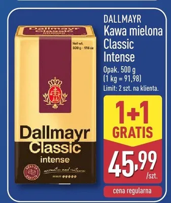 Kawa mielona Classic Intense promocja w Aldi