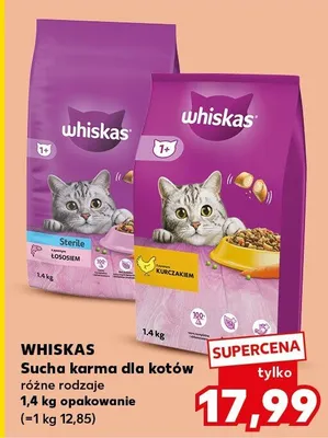 Sucha karma dla kotów różne rodzaje promocja w Kaufland