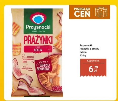 Prażynki o smaku bekon Przysnacki promocja w Biedronka