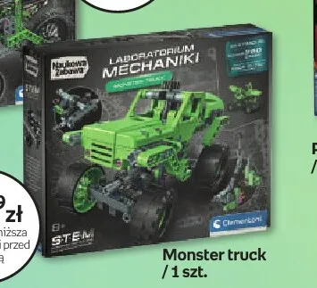 Monster truck Laboratorium Mechaniki Clementoni promocja w Empik
