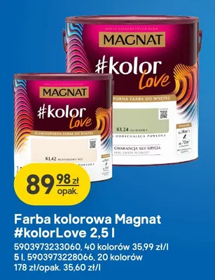 Farba kolorowa Magnat #kolorLove promocja w Castorama