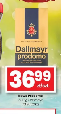 Kawa mielona Dallmayr Prodomo promocja w emma MARKET