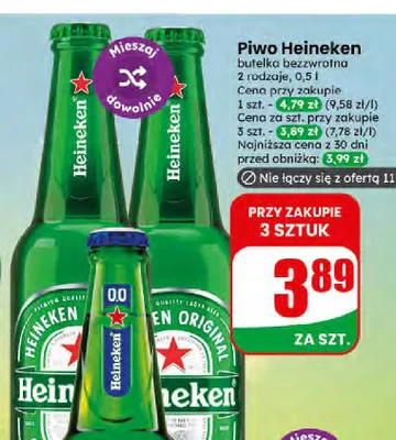 Piwo bezalkoholowe Heineken promocja w Dino