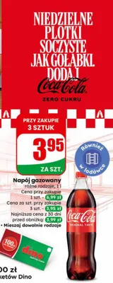 Napój gazowany różne rodzaje promocja w Dino
