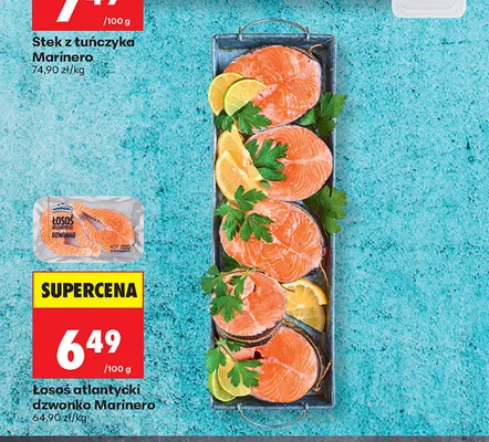 Łosoś atlantycki dzwonko Marinero promocja w Biedronka