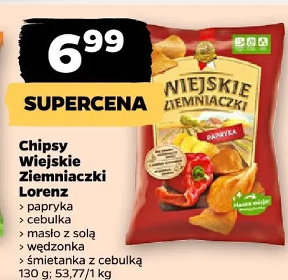 Chipsy Wiejskie Ziemniaczki papryka promocja w Netto