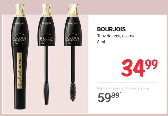 Tusz do rzęs Bourjois Twist Up The Volume czarny promocja w Rossmann