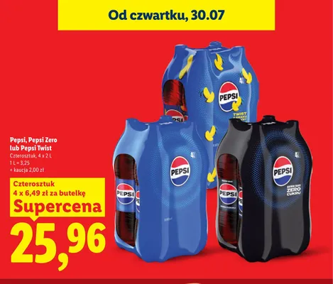 Napój gazowany Pepsi 4-pak promocja w Lidl