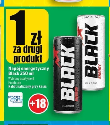 Napój energetyczny Black promocja w TOPAZ