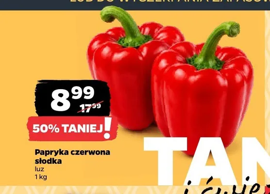 Papryka czerwona słodka luz promocja w Netto