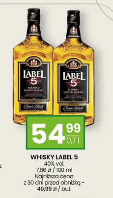 Whisky Label 5 promocja w Twój Market