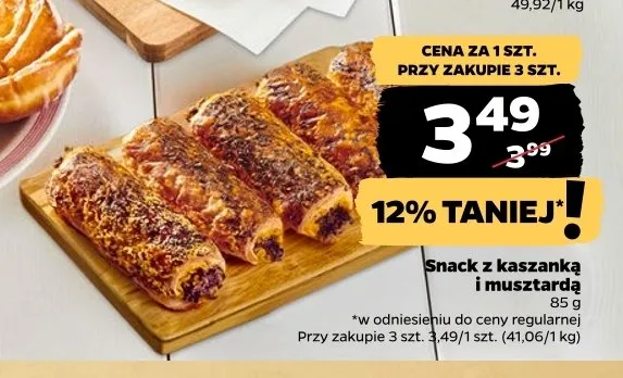 Snack z kaszanką i musztardą promocja w Netto