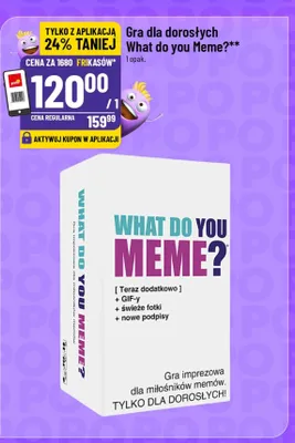 Gra dla dorosłych What do you Meme? promocja w POLOmarket