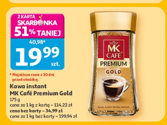 Kawa instant MK Café Premium Gold promocja w Auchan