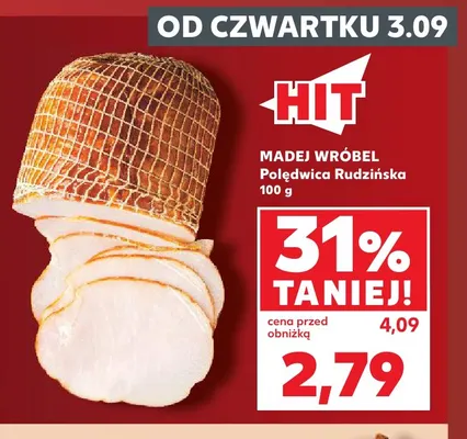 Polędwica rudzińska Madej Wróbel promocja w Kaufland