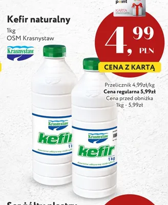 Kefir naturalny OSM Krasnystaw promocja w Market Point