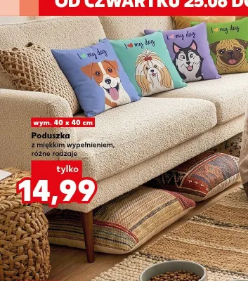 Poduszka z miękkim wypełnieniem promocja w Kaufland
