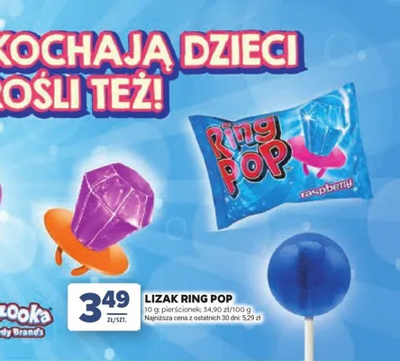 Lizak Ring Pop promocja w Stokrotka
