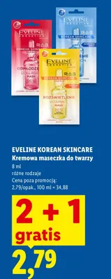 Kremowa maseczka do twarzy Eveline Korean Skincare Rozświetlenie Vitamin C Mask promocja w Lidl