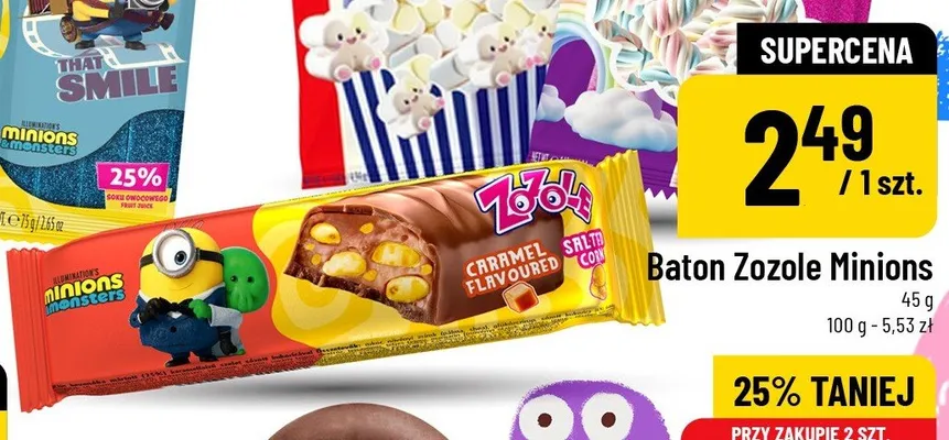 Baton Zozole Minions promocja w POLOmarket