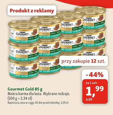 Mokra karma dla kota Gourmet Gold promocja w MAXI ZOO