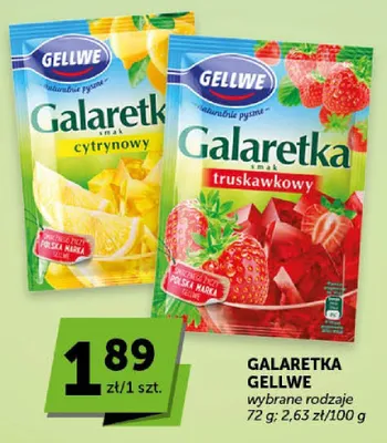 Galaretka cytrynowa Gellwe promocja w Groszek