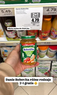 Danie BoboVita potrawka z delikatną rybą promocja w Dino