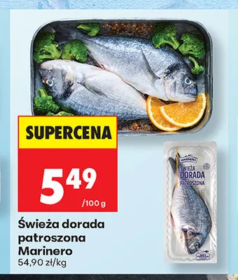 Świeża dorada patroszona Marinero promocja w Biedronka