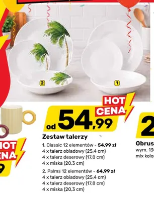 Zestaw talerzy Classic 12 elementów promocja w Bricomarche