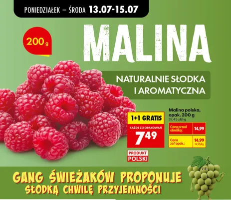 Malina polska promocja w Biedronka