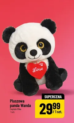 Pluszowa panda Wanda Captain Mike promocja w POLOmarket