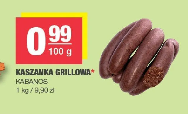 Kaszanka grillowa Kabanos promocja w SPAR
