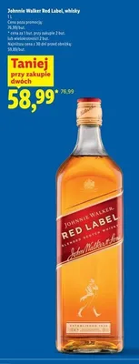 Whisky Johnnie Walker Red Label promocja w Lidl