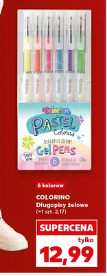 Długopisy żelowe Colorino Pastel promocja w Kaufland