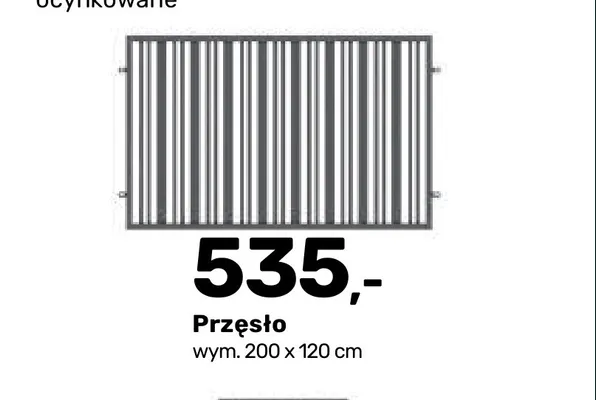 Przęsło ogrodzeniowe Eryk promocja w Bricomarche