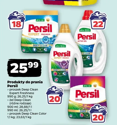 Żel do prania Persil Active Gel Deep Clean promocja w Netto