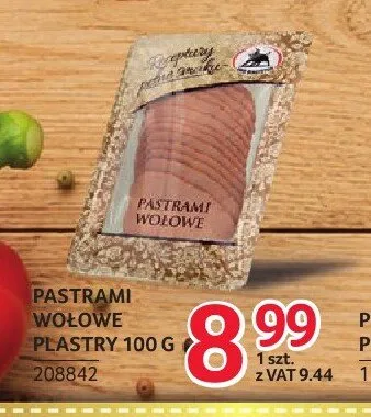 Pastrami wołowe plastry ZMB Białystok promocja w Selgros
