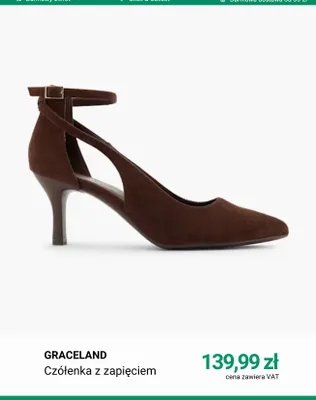 Czółenka z zapięciem Graceland promocja w Deichmann