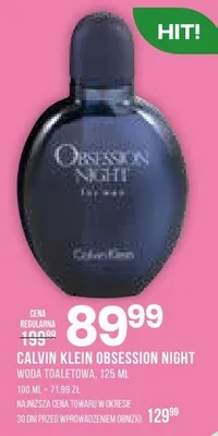 Woda toaletowa, obsession night, 125ml promocja w Drogerie Natura