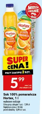 Sok 100% pomarańcza promocja w Twój Market