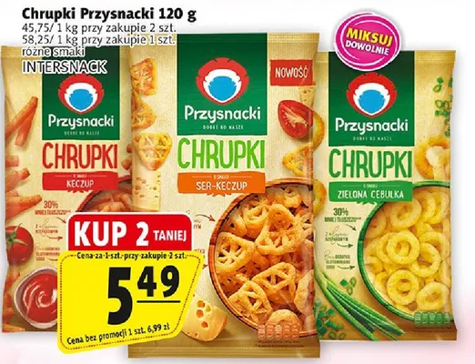 Chrupki przysnacki zielona cebulka promocja w Prim Market