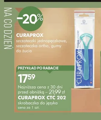 Curaprox CTC 202 skrobaczka do języka promocja w Super-Pharm