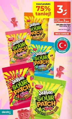 Żelki Jelibon Sour Patch Karpuz promocja w Dealz