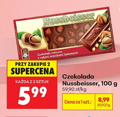 Czekolada Nussbeisser promocja w Biedronka