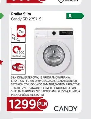 Pralka Slim Candy GD 27S7-S promocja w kakto.pl